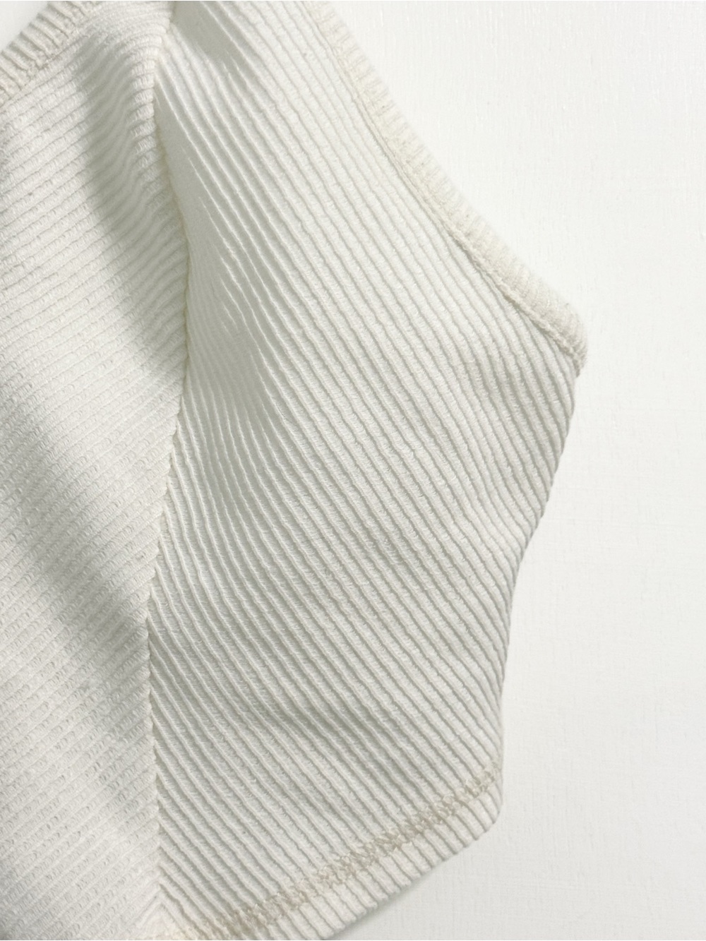 Urban Outfitters Ribbed Button Front Cropped Tank Top Cream Medium - Picture 5 of 16